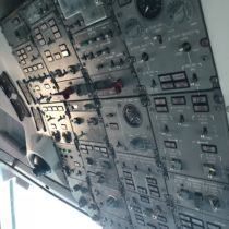 Saab 340 - Overhead panel, czyli obsługa większości systemów samolotu. Już po chwili staje się bardzo intuicyjny.